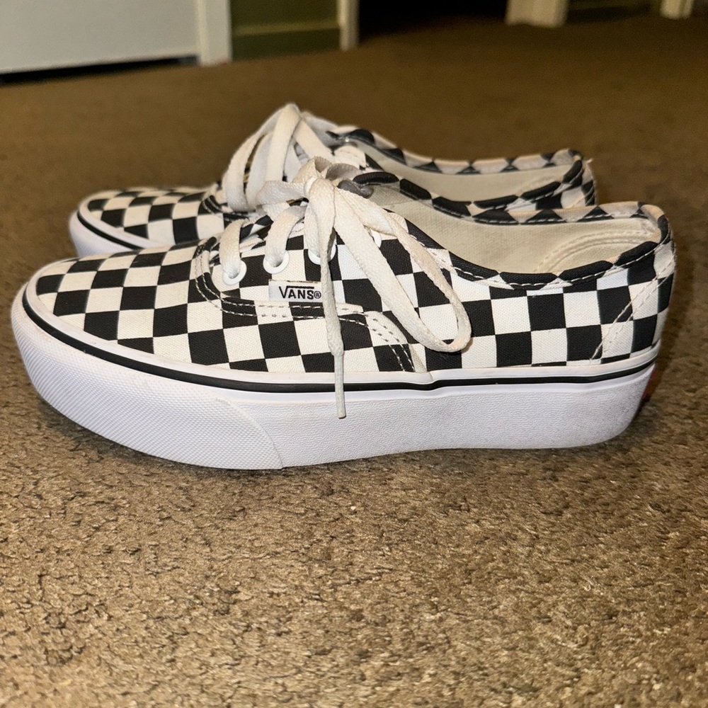 Vans Checkered Platform Sneakers